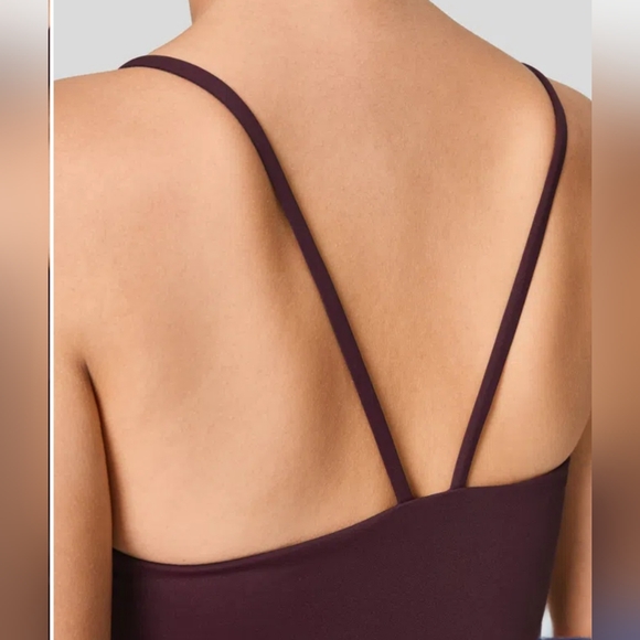 NWT Halara Breezeful Backless side invisible zipper pockets wideleg jumpsuit med - Picture 5 of 16